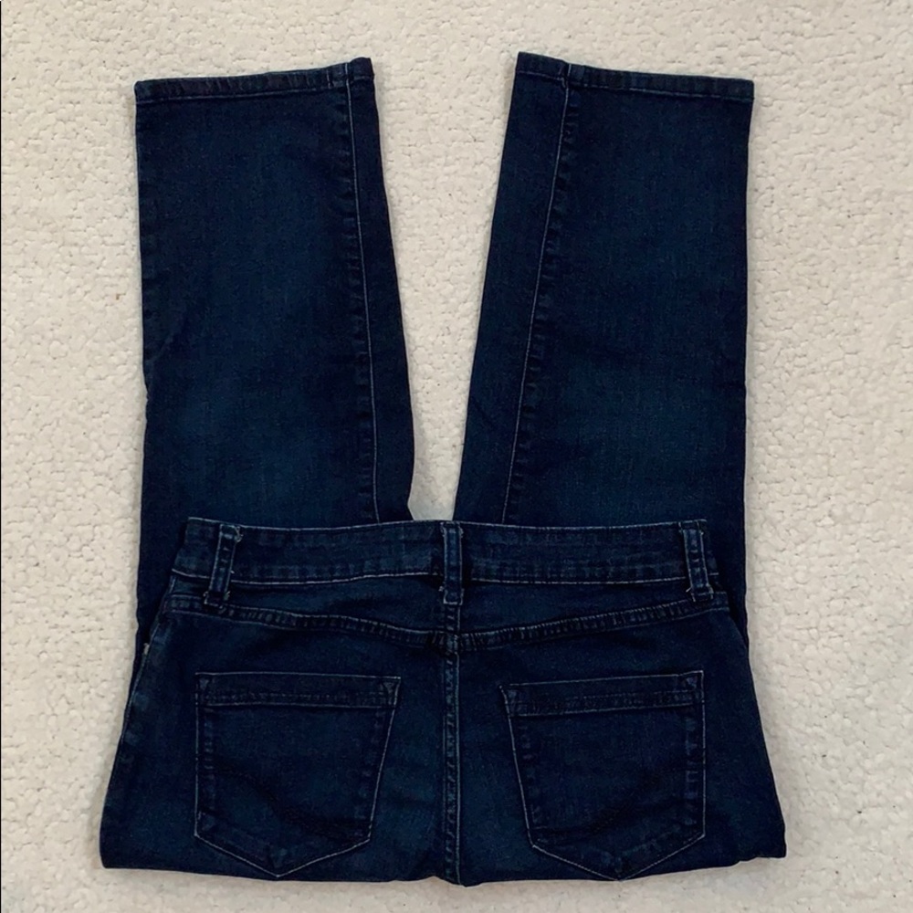 Croft & Barrow Dark Denim Stretch Cropped Jeans